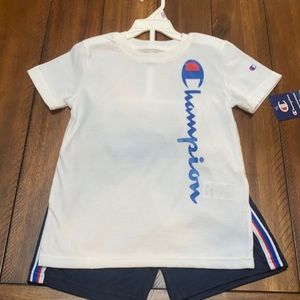 NWT‼️ Champion Boys Athletic Shirt and Shorts